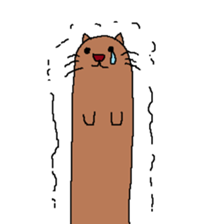 My name is long cat. sticker #9211529