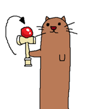 My name is long cat. sticker #9211532