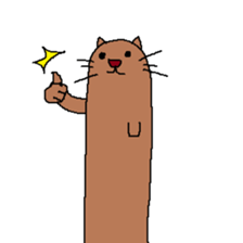 My name is long cat. sticker #9211533