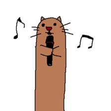 My name is long cat. sticker #9211534