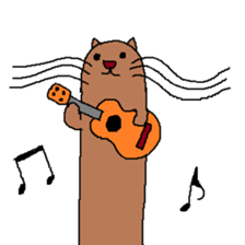 My name is long cat. sticker #9211535