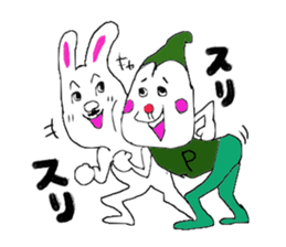 man and pleasant friends sticker #9211789