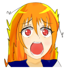 Lovely Blond Hair Girl sticker #9212357