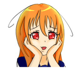 Lovely Blond Hair Girl sticker #9212363