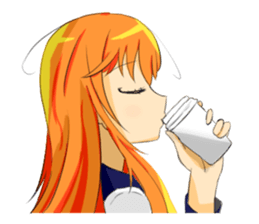 Lovely Blond Hair Girl sticker #9212366