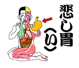 Message from a model of the human body sticker #9213175