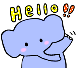 Elephant and Banana are Friends. sticker #9213339