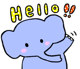 Elephant and Banana are Friends. sticker #9213339