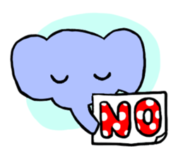 Elephant and Banana are Friends. sticker #9213343
