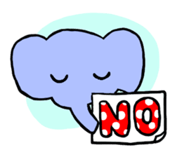 Elephant and Banana are Friends. sticker #9213343