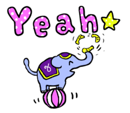 Elephant and Banana are Friends. sticker #9213345