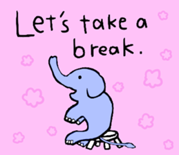 Elephant and Banana are Friends. sticker #9213353