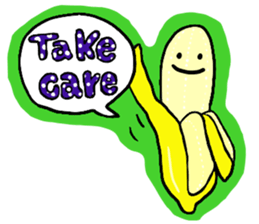 Elephant and Banana are Friends. sticker #9213354