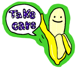 Elephant and Banana are Friends. sticker #9213354