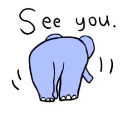 Elephant and Banana are Friends. sticker #9213355