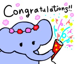 Elephant and Banana are Friends. sticker #9213356