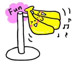 Elephant and Banana are Friends. sticker #9213358