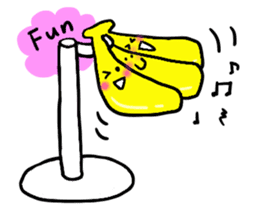 Elephant and Banana are Friends. sticker #9213358