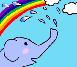 Elephant and Banana are Friends. sticker #9213365