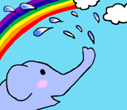 Elephant and Banana are Friends. sticker #9213365