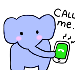 Elephant and Banana are Friends. sticker #9213367