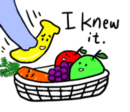 Elephant and Banana are Friends. sticker #9213369