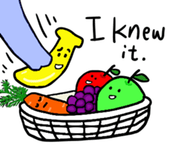 Elephant and Banana are Friends. sticker #9213369