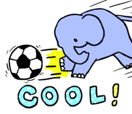 Elephant and Banana are Friends. sticker #9213370
