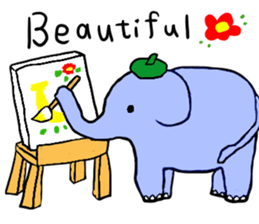 Elephant and Banana are Friends. sticker #9213371