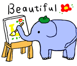Elephant and Banana are Friends. sticker #9213371
