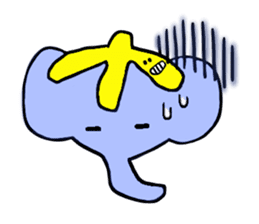 Elephant and Banana are Friends. sticker #9213376