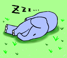 Elephant and Banana are Friends. sticker #9213379