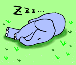 Elephant and Banana are Friends. sticker #9213379