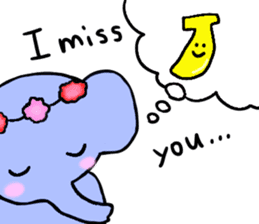 Elephant and Banana are Friends. sticker #9213382