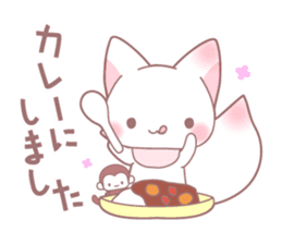 Fox and monkey sticker #9214074