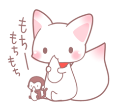 Fox and monkey sticker #9214075
