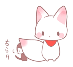 Fox and monkey sticker #9214082