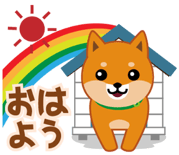 Shiba dog "MUSASHI" 6 sticker #9214344