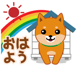Shiba dog "MUSASHI" 6 sticker #9214344