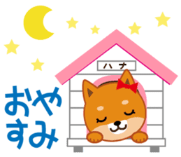 Shiba dog "MUSASHI" 6 sticker #9214345