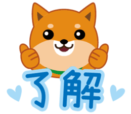 Shiba dog "MUSASHI" 6 sticker #9214347