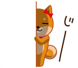 Shiba dog "MUSASHI" 6 sticker #9214380