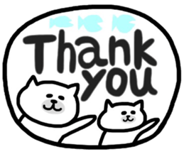 cat greeting sticker #9214520