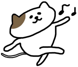 cat greeting sticker #9214536