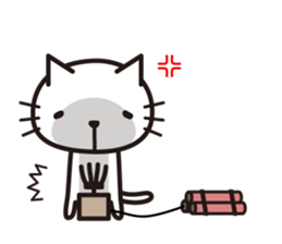 Very loose cat sticker #9214600