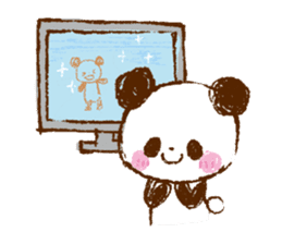 happy new year animals with panda sticker #9215931