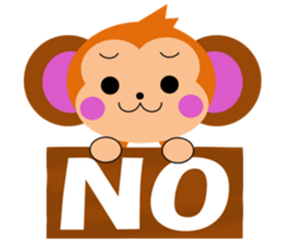 The monkey which likes bananas sticker #9215987