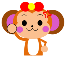 The monkey which likes bananas sticker #9216000