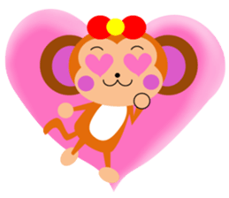 The monkey which likes bananas sticker #9216005