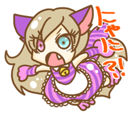 Cheshire cat Girl sticker #9216554